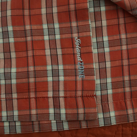 Tommy Bahama Men’s Island Check O Lada Silk Blend Camp Short Sleeve Shirt - Picture 3 of 5